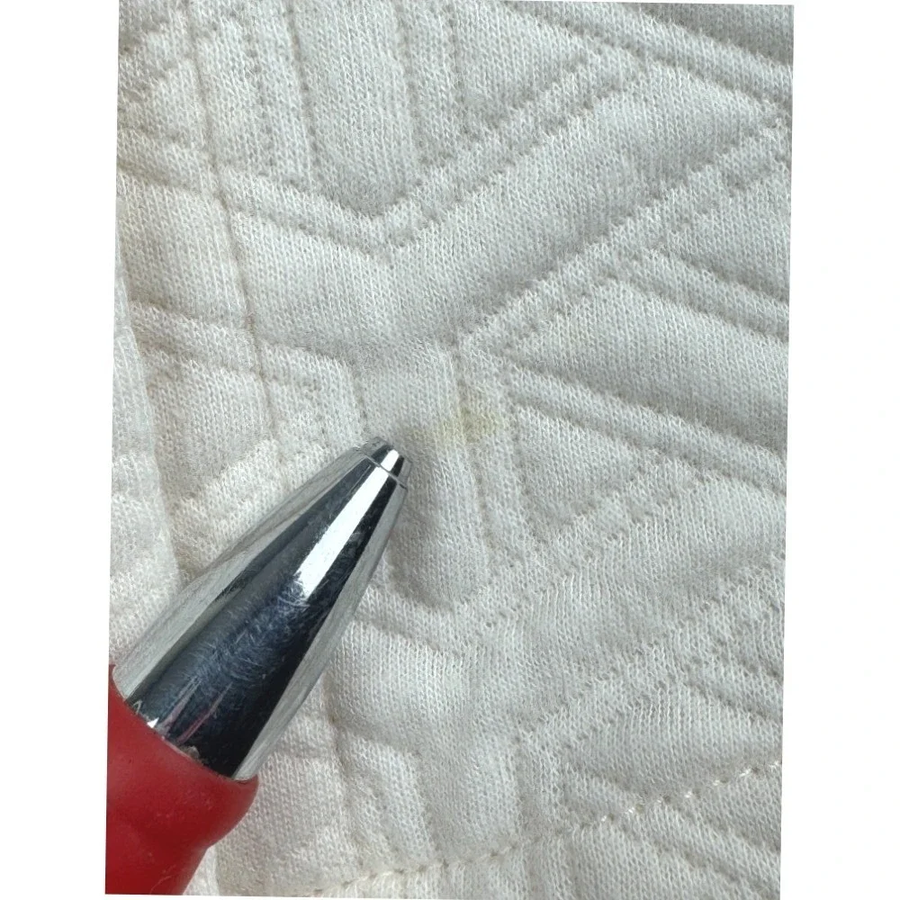 Simply Southern Cream Geometric Quilted Snap Front Shacket Shirt Jacket Small